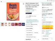 BEN'S ORIGINAL FAST & FANCY Fried Rice, 132g, $0.97