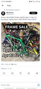 Toronto - $20-$50 used bike frame sale. April 6,11,13