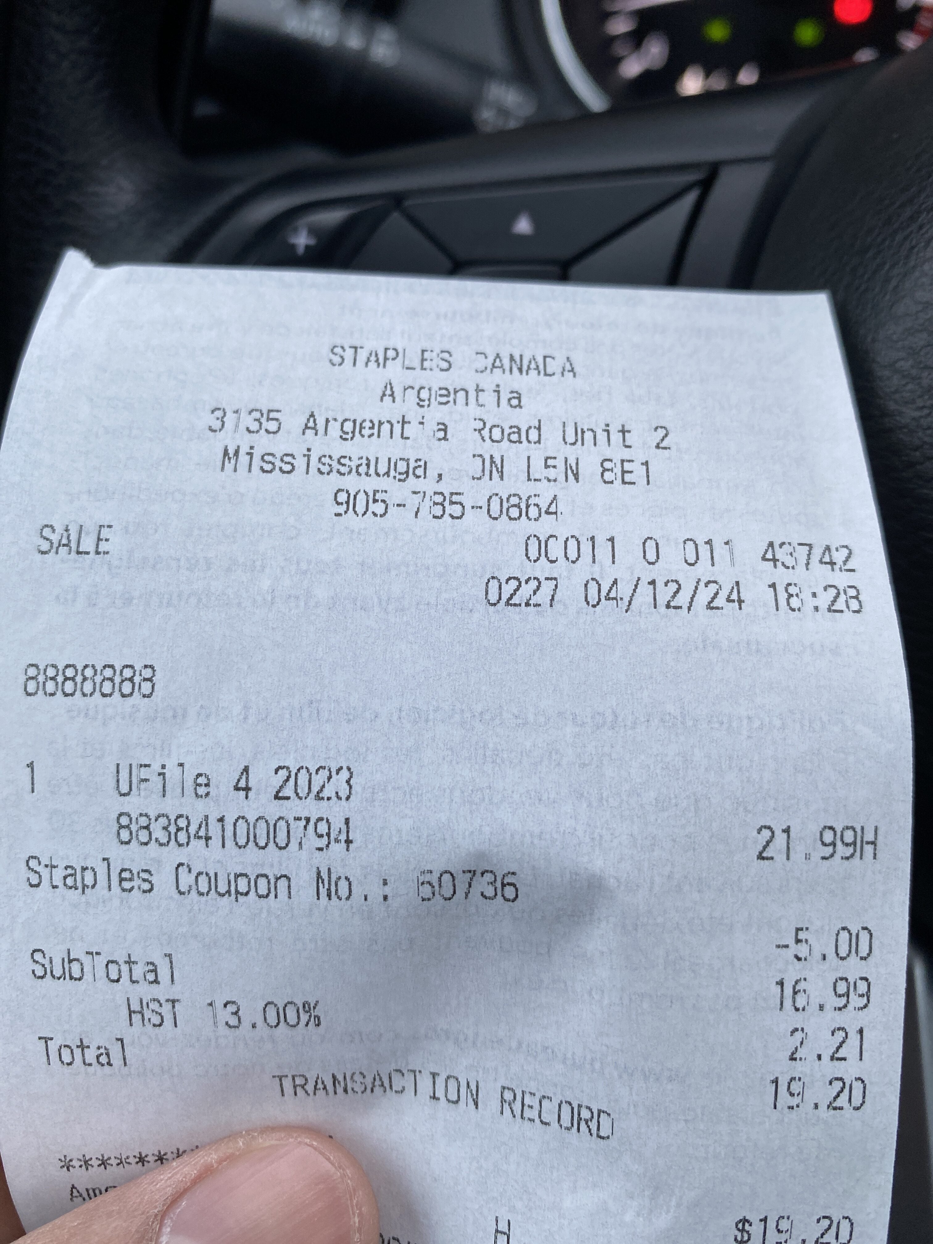 [Staples] UFile 2023 4 Tax Returns 21.99 5 (YMMV shipping dropoff