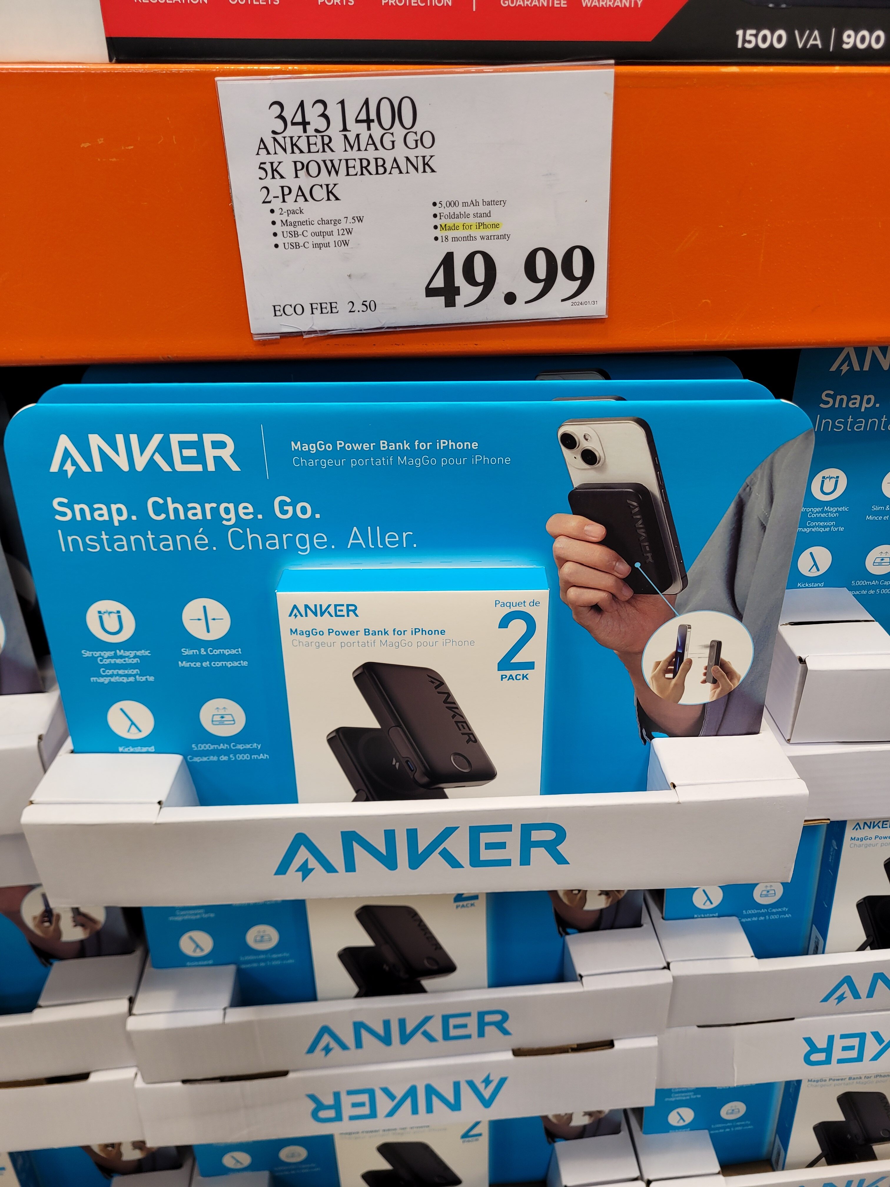 [Costco] Anker MagGo 5K power bank 2pack 49.99 Forums