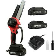 HOYOA 6-Inch Brushless Chainsaw Chain Saw, 2 Batteries, $39.99