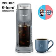 Keurig K-Iced Single Serve K-Cup Pod Coffee Maker Simple Push Blue Button Brew Over Ice now 59.99 (119.99)
