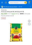 Miracle Gro Potting Mix 50L $9.77, PM & 10% off for $8.79 @ HD