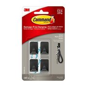Command Small Matte Black Hooks 5 pack - $3