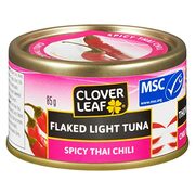 Clover Leaf Flake Light Tuna Spicy Thai Chili - 85g, 24 Count 23.28