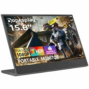 Dopesplay Portable Monitor -15.6", IPS, 1080P, USB-C, Speakers - $74.99