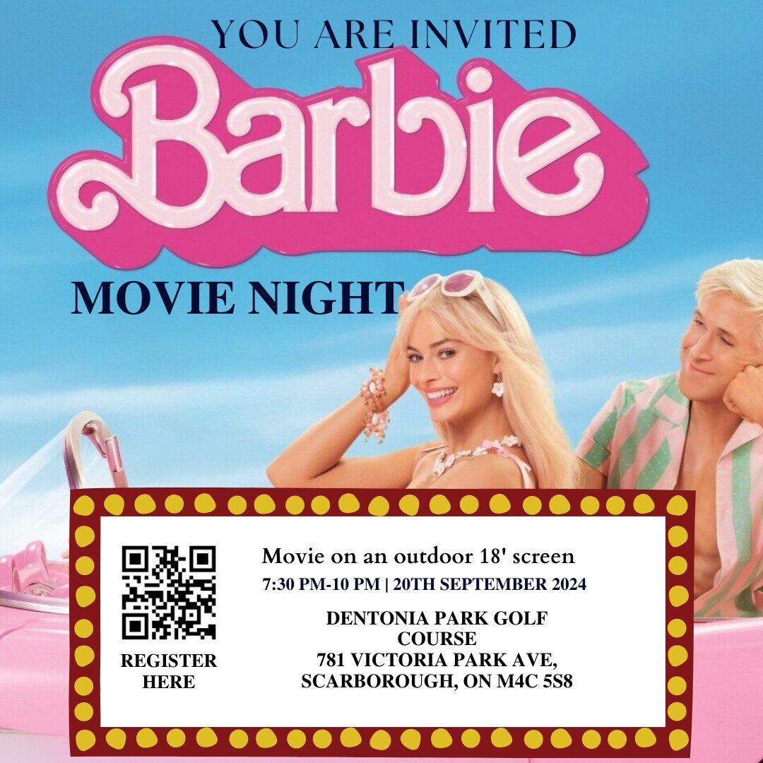 Dentonia Park Golf Course Toronto Sept 20 Barbie Outdoor screening Dentonia Park Golf Course Toronto Sept 20 Barbie Outdoor screening