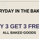 Hazukido Richmond in British Columbia have buy 3 bakery goods get 3 free