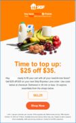 $25 off $35 purchase at Skip Express Lane