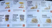 $5 McDonald’s booklet coupon for British Columbia value of $20