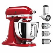 KitchenAid Artisan® Series 5 Quart Tilt-Head Stand Mixer with Fresh Prep Slicer/Shredder Attachment KSM150FBER for $400