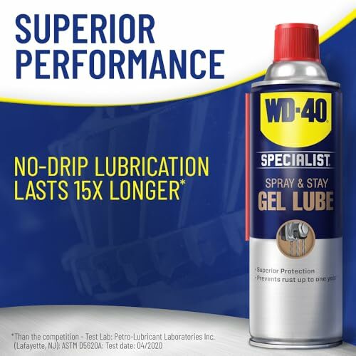 Amazon.ca] WD-40® Specialist™ Spray & Stay Gel Lubricant No Drip Formula  283g, WD-40 Spray & Stay Lubricant for $9.93