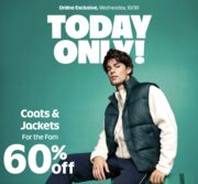 60% off coats and jackets