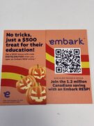 Free $500 for opening RESP at Embark.ca, no deposit requirements