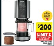 Ninja Creami Ice Cream Maker - Nc301c $200 + Earn 80,000 PCO Points (November 29 Only)