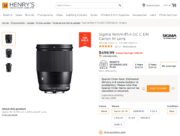 Sigma 16mm f/1.4 DC C DN Lense ($130 Off) & Amaran T4C Tube Light ($88 Off)