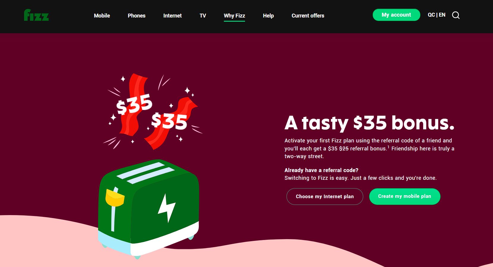 [Fizz] Bonus raised from $25 to $35 | 10 GB bonus added | New 100 GB ...