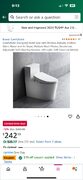 ComfyBidet Elongated Bidet Seat with Wireless Remote, Endless Warm Water and Air Dryer $172