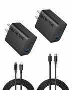 Anker USB C Charger, 2-Pack 20W Dual Port USB Fast Wall Charger - $19.99