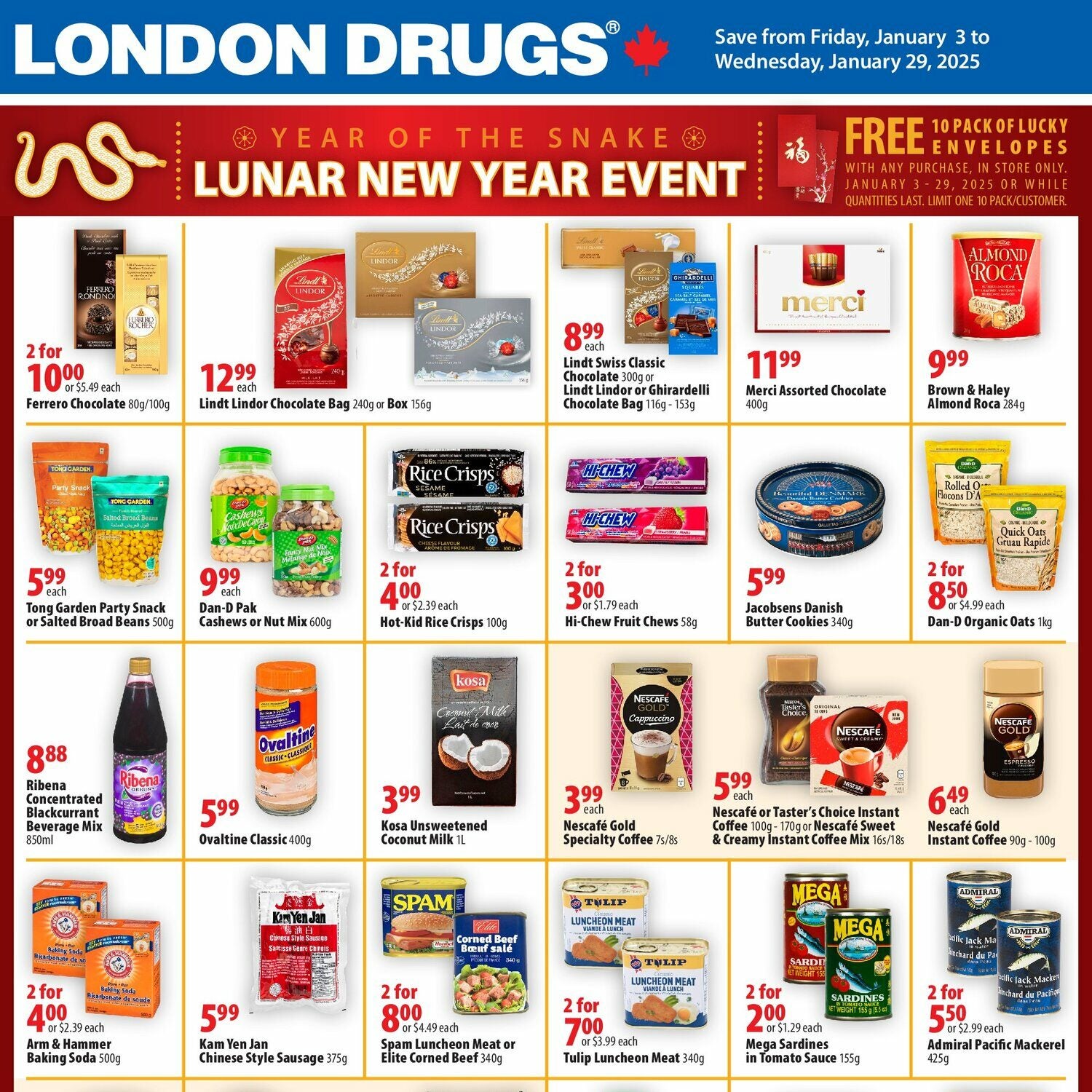 London Drugs Weekly Flyer - Lunar New Year Event - Jan 3 – 29 