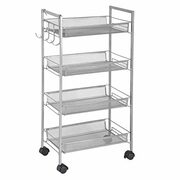 Greenway 4-Tier Mobile W/Side Hooks Storage Cart - $26.67 (62% off)