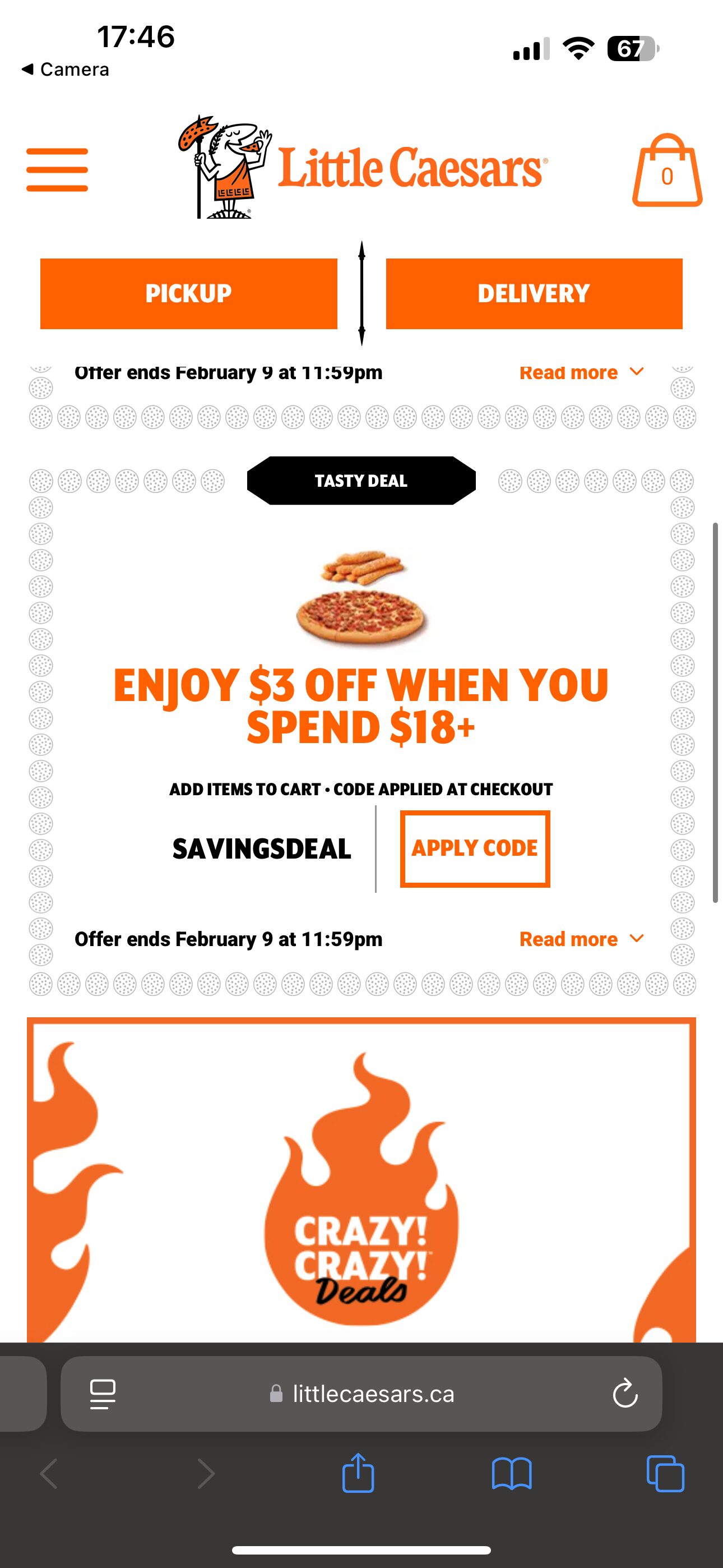 [Little Caesars] Free Crazy Bread /w Purchase. - RedFlagDeals.com Forums