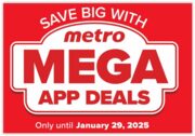 Metro ON YMMV 16" XL 3 Topping Pizza $12 (Must clip coupon in MOI App) Walk In Only