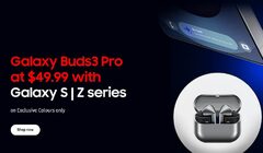 Galaxy Buds3 Pro for $49.99 w/ S-series or Z-series phone purchase *(Samsung Education Store (SPC)*