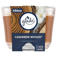 Glade Scented Candle, Cashmere Woods, 3-Wick $3.97 ($3.57 with S&S, $3.39 with S&S and save 5% with any 5)