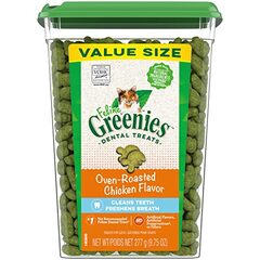 Feline GREENIES Cat Treats Natural Dental Care 9.75oz. Tub ($9.97)