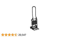 COSCO Shifter 300-Pound Capacity Multi-Position Folding Hand Truck and Cart, Black - $63.97ATL