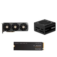 ZOTAC GeForce RTX 5080 GPU + WD SN850X 2TB SSD + CORSAIR RM850e PSU ($1699.99)