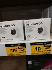 Wyze Cam OG, Wired Indoor/Outdoor 1080p HD Smart Home Security Camera $11.50 (reg. $45.98) YMMV