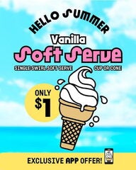 [AB,BC,ON,SK] $1 Vanilla Soft Serve (oat-based; cup or cone; order via Odd Burger mobile app) @ participating locations