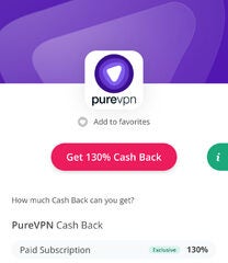 130% CashBack via TopCashBack