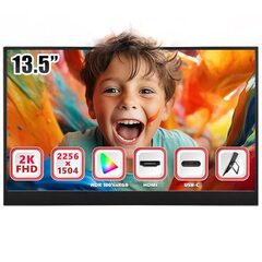 13.5'' 2K Portable Monitor, 100% sRGB 1500:1 400cd/m2 Kickstand Portable Monitor with HDR -$95.99