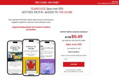 The Globe and Mail Summer Flash Sale - Digital Access for 49 cents/week for first 24 weeks