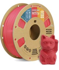 OVERTURE Matte RED PLA 3D Printer Filament 1.75mm, 1kg Spool (2.2 lbs) - $12.99 (50% off)