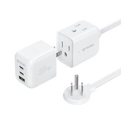TROND 35W USB C Charger, 3 Port GaN, 3 AC Outlets, 5ft Extension Cord -- $11.99 (56% off)