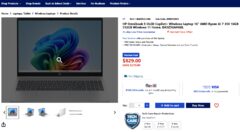 HP Omnibook 5, OLED, 16", AMD Ryzen AI 7 350 16GB 512GB - $829 (member price [free sign-up]), 30% off