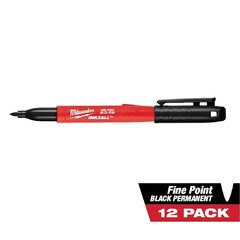 Milwaukee Tool INKZALL Black Fine Point Jobsite Permanent Marker (12-Pack) $9.99