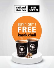 [ON, BC, AB, QC] BOGO Free Karak Chaii on Sun, Sep 21!