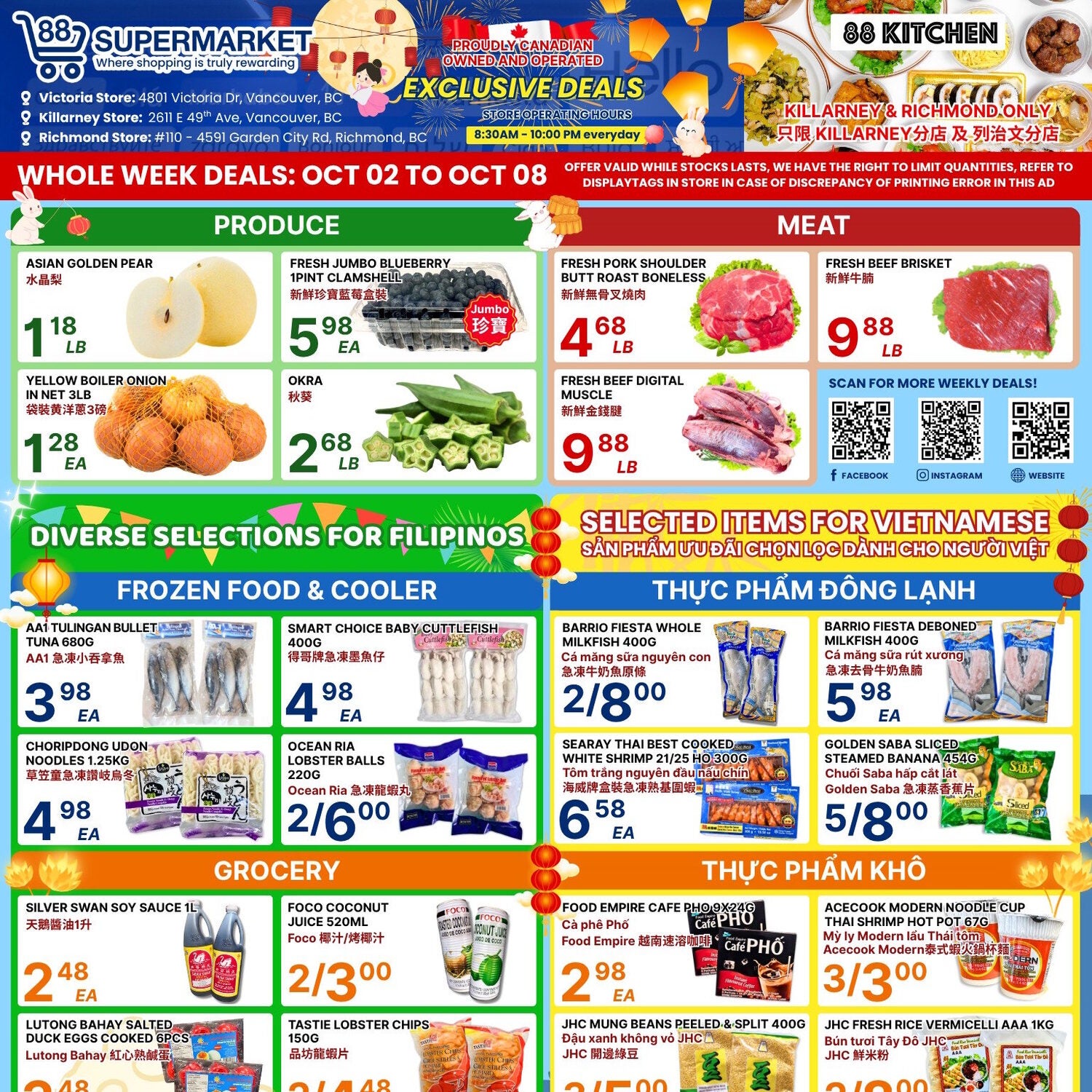 88 Supermarket Weekly Flyer - Weekly Specials - Oct 2 – 8 ...