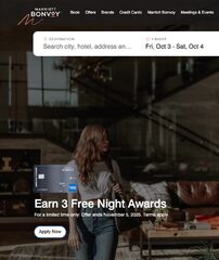Amex Marriott Bonvoy® Welcome Bonus: 3 Nights