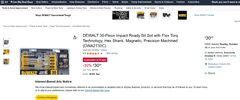 DEWALT 30-Piece Impact Ready Bit Set with Flex Torq Technology, Hex Shank (DWA2T30C) $30.00