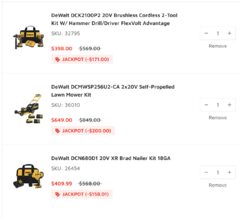 Dewalt Lawnmower $649 ($200 off)