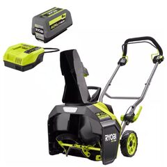 RYOBI 40V HP Brushless 18 in. Single-Stage Cordless Electric Auger Propelled Snow Blower Kit $450.18 (44% off)