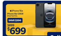 iPhone 16e 128GB Black $699, iPad Air 11-inch, Wi-Fi 128GB $579 + $50 Bonus (Starts online Nov. 12th at 9 pm EST)