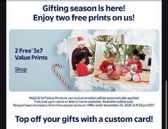 Walmart: 2 Free Value Prints