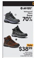 Men's or Women's Hi-Tec Waterproof Hikers $38.99 (reg. $129.99) November 27 - December 3